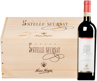 "Cinque Stelle" Sforzato di Valtellina DOCG 2022 <br>6 bottiglie in cassetta di legno