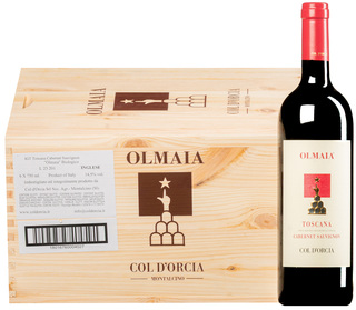 "Olmaia" Cabernet Sauvignon Toscana IGT 2019 (BIO) <br>6 Flaschen in Original-Holzkiste