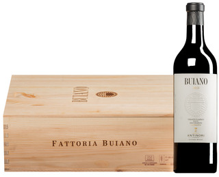 "Buiano" Chianti Classico Gran Selezione Castellina DOCG 2021 <br>3 bottiglie in cassetta di legno