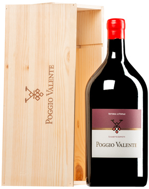 "Poggio Valente" Rosso Toscana IGT 2023 <br>Doppel-MAGNUM in Original-Holzkiste