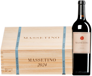 "Massetino" Toscana IGT 2024 <br>3 Flaschen in Original-Holzkiste