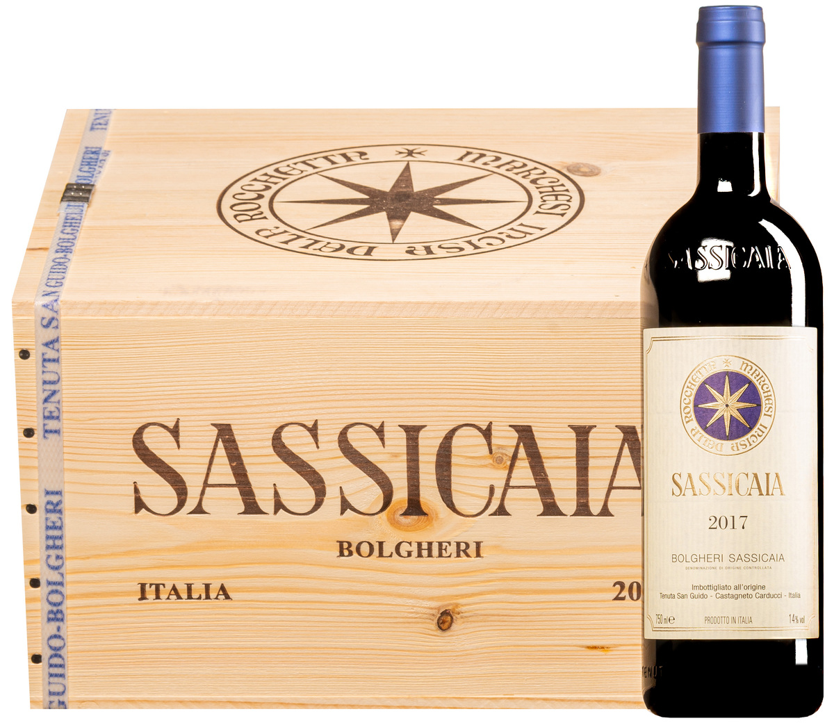  Sassicaia Bolgheri Sassicaia DOC 2017 6 Bottles In OWC Superiore de