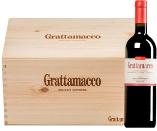 "Grattamacco" Rosso Bolgheri Superiore DOC 2023 (BIO) <br>6 bouteilles en boîte originale en bois