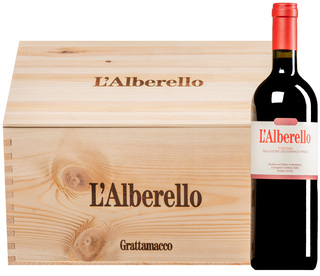 "L'Alberello" Rosso Toscana IGT 2022 (BIO) <br>6 bouteilles en boîte originale en bois