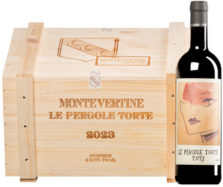 "Le Pergole Torte" Rosso Toscana IGT 2023 <br>6 bouteilles en boîte originale en bois
