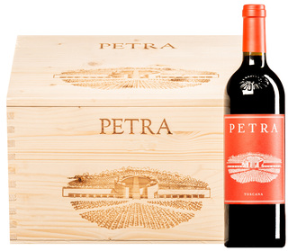 "Petra" Rosso Toscana IGT 2023 <br>6 Flaschen in Original-Holzkiste