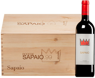 "Sapaio" Rosso Toscana IGT 2020 (BIO) <br>6 bottiglie in cassetta di legno