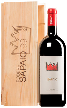 "Sapaio" Rosso Toscana IGT 2021 (BIO) <br>MAGNUM in cassetta di legno
