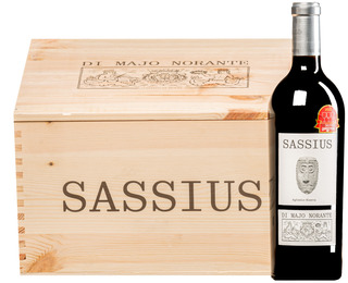 "Sassius" Aglianico Riserva Molise DOC 2016 (BIO) <br>6 Flaschen in Original-Holzkiste