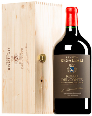 "Rosso del Conte" Sicilia Contea di Sclafani DOC 2018 <br>Doppel-MAGNUM in Original-Holzkiste