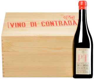 "Contrada PT Pettineo Vino" Rosso Terre Siciliane IGT 2020 (BIO) <br>6 bouteilles en boîte originale en bois
