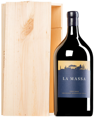 "La Massa" Rosso Toscana IGT 2023 <br>Doppel-MAGNUM in Original-Holzkiste