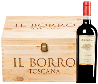 "Polissena" Sangiovese Valdarno di Sopra DOC 2020 (BIO) <br>6 bouteilles en boîte originale en bois