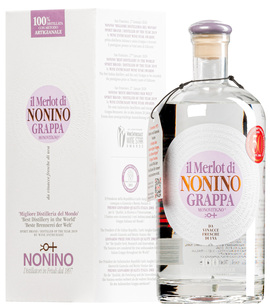 Grappa Il Merlot Monovitigno <br> en boîte cadeau