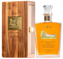 "Castelletto dell' Annunziata" Grappa invecchiata <br>in Original-Holzkiste