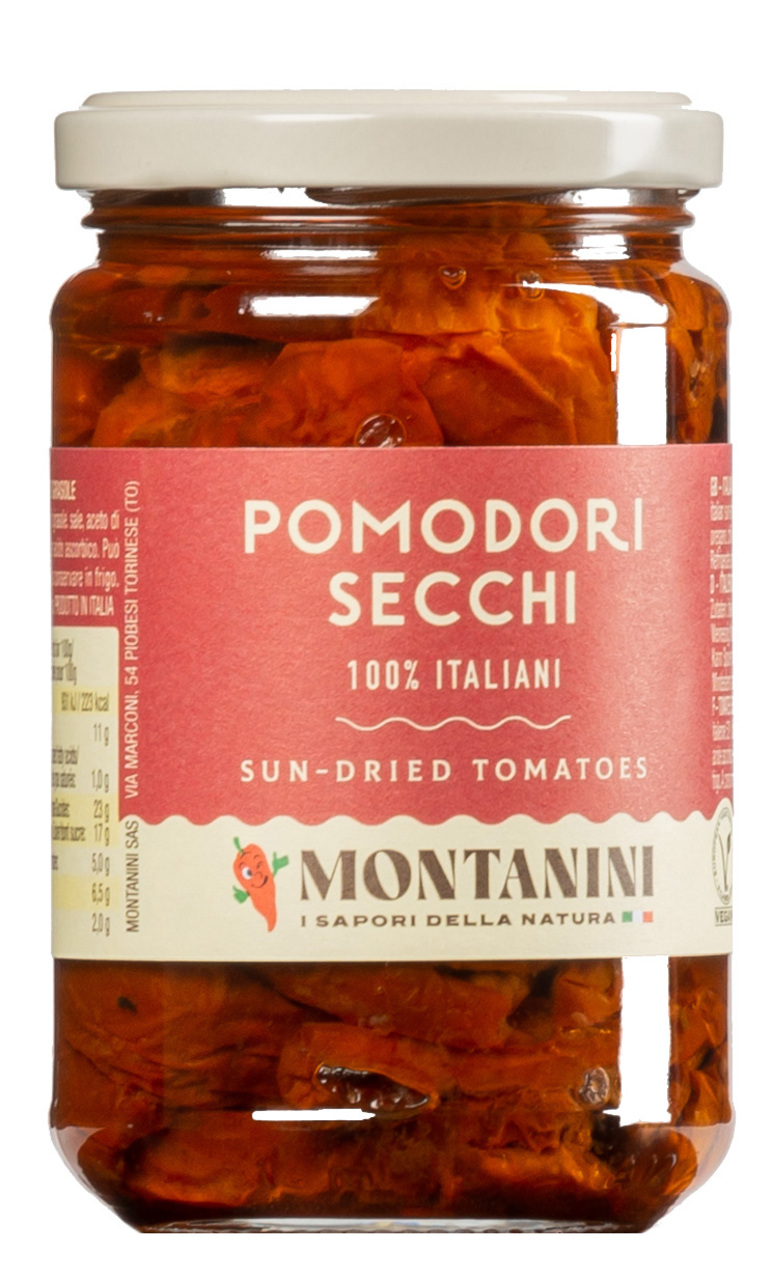 Pomodori secchi (Getrocknete Tomaten in Sonnenblumenöl)